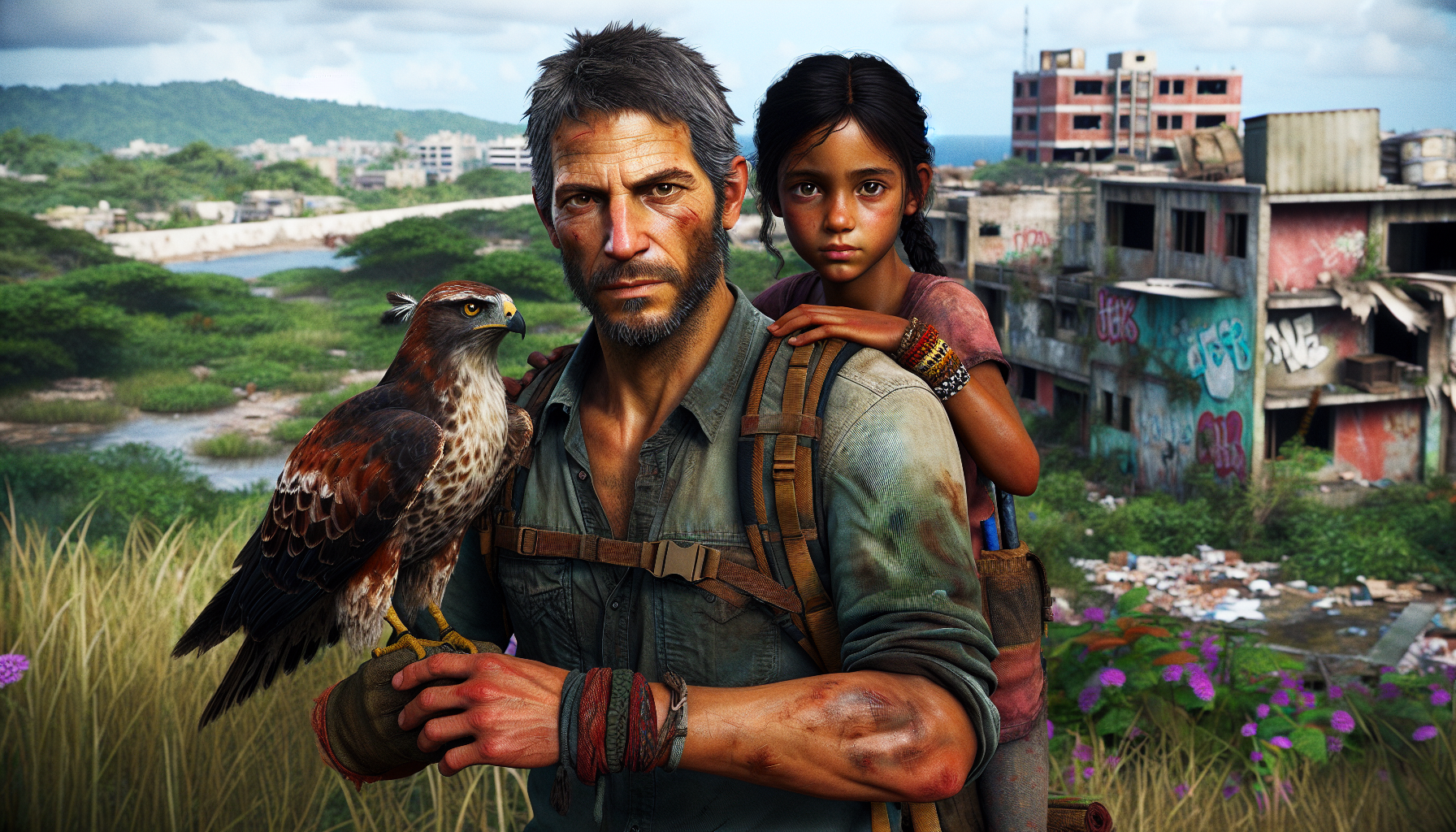 Victor and Caballito unleash nature's energy to defeat Riven and save the sanctuary.