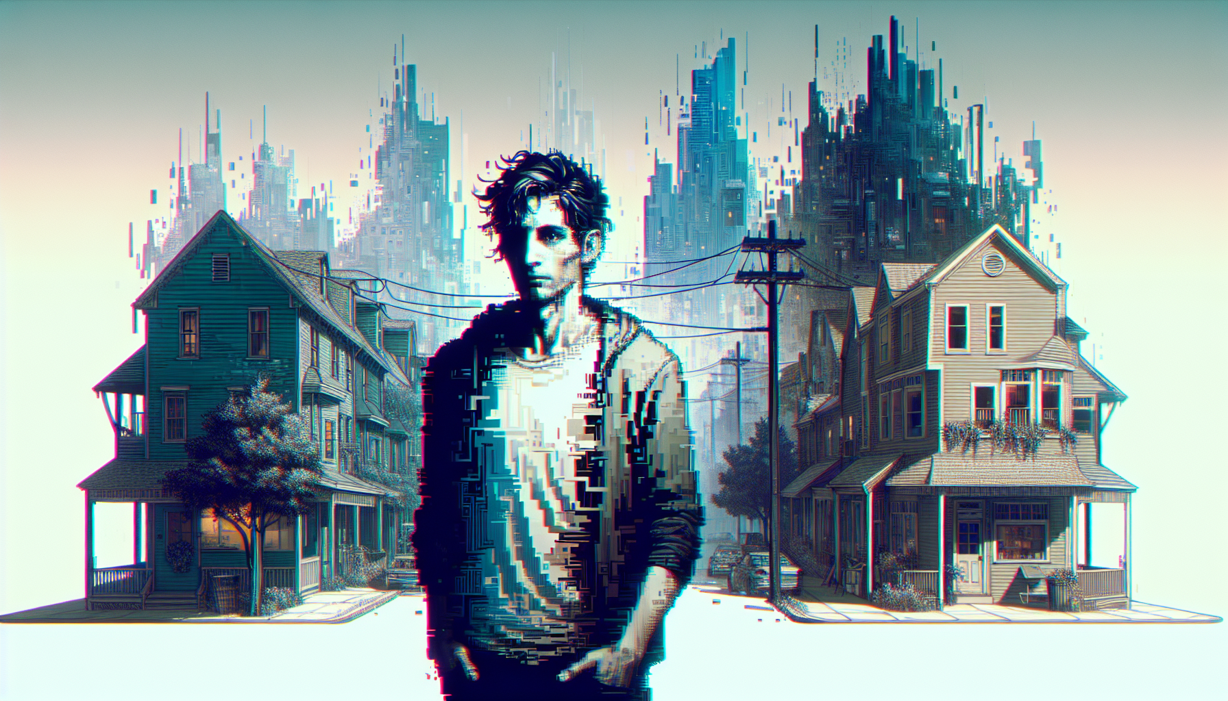 Jake faces a surreal landscape of memories and glitches.