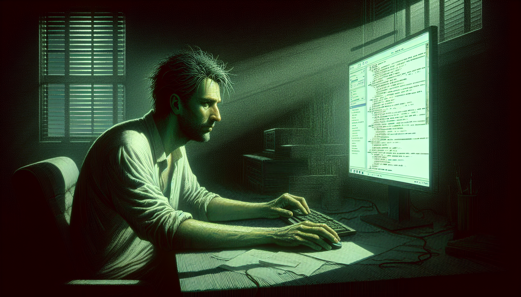 Jake receives a mysterious message from his brother in his dark apartment.