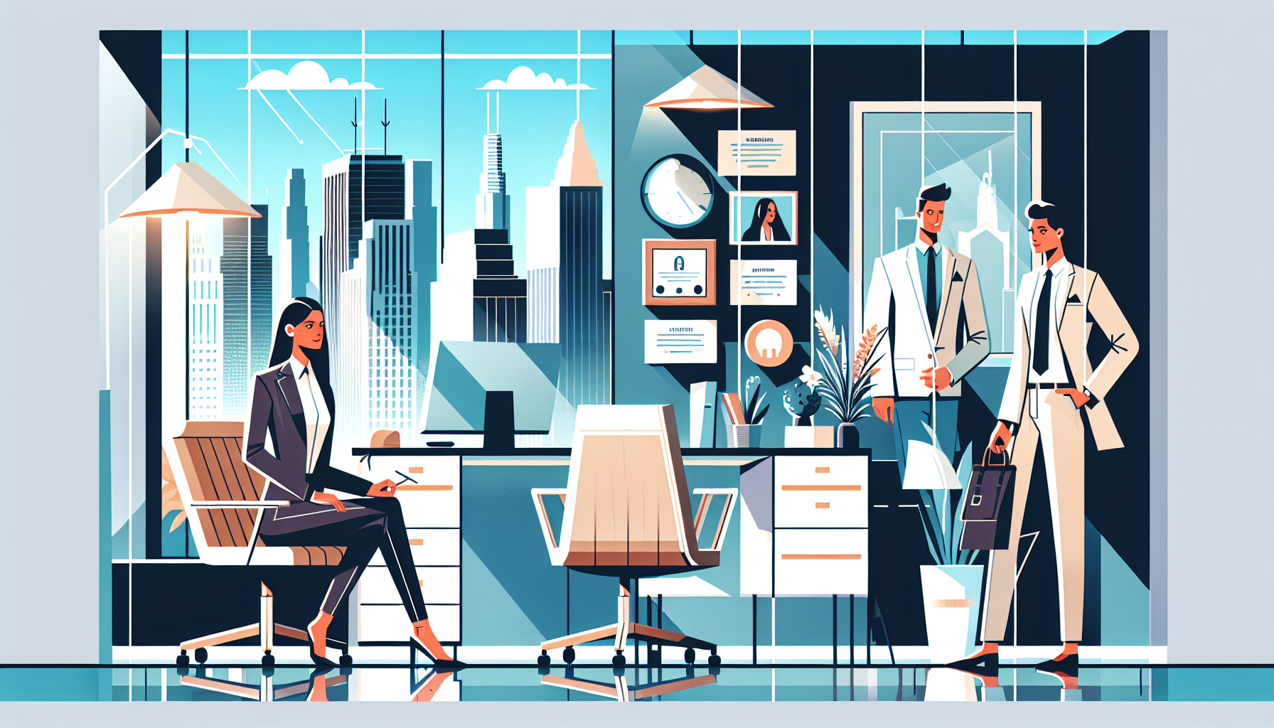 Zoe listens professionally as Alex awkwardly describes wanting to break up with his girlfriend.