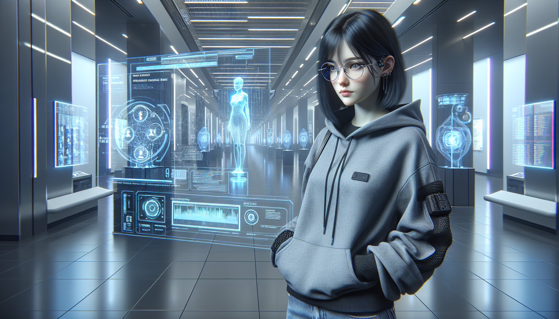 Zoe decrypts deeper layers of the obituary, discovering a location tag pointing to a service corridor.