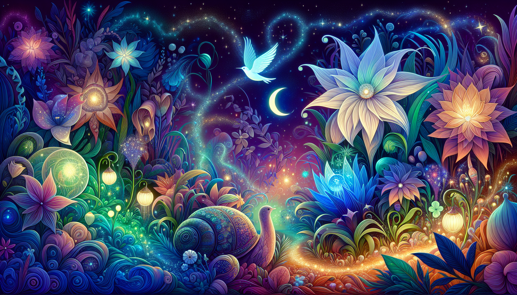 Lumi uses the Dew of Dawn to revive the moonflower and the garden.