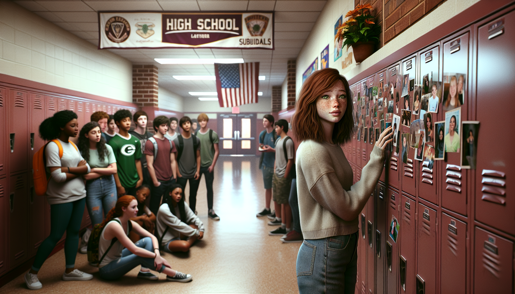 Students have turned Alex's locker into a memorial at school.