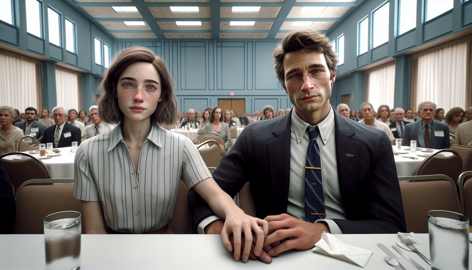 A community memorial service held for Alex at the community center.