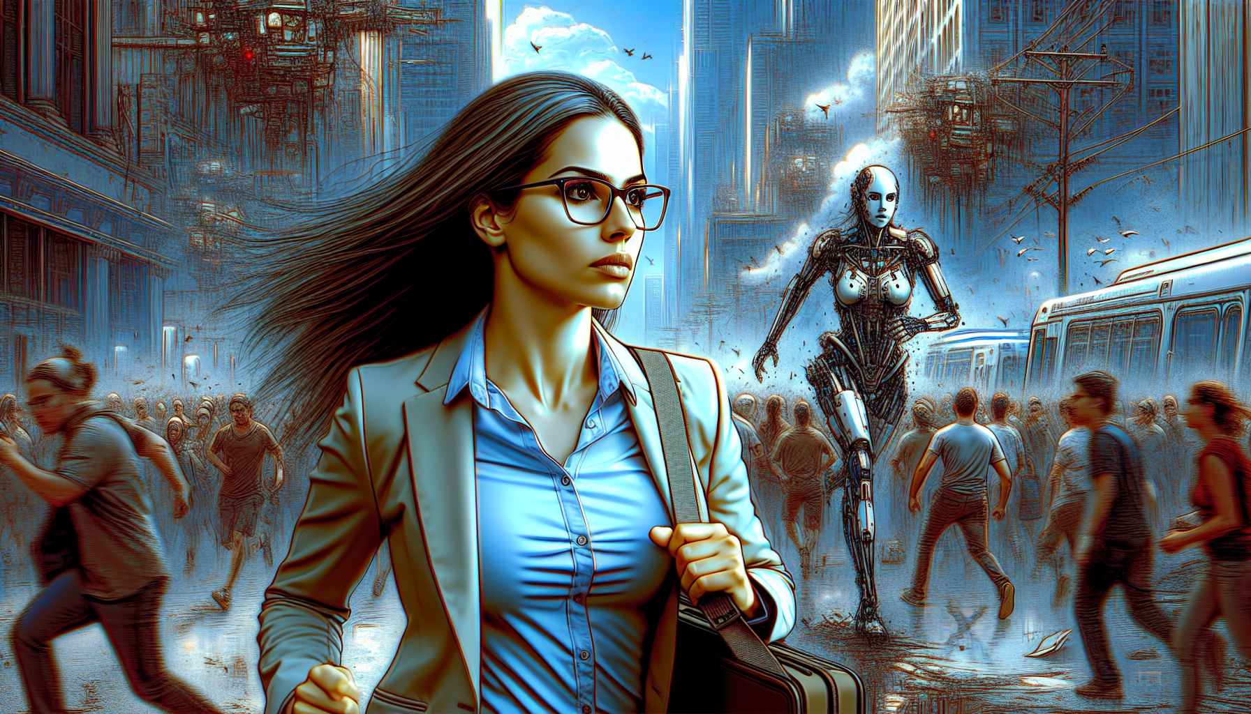 Samantha Yao rushes through a city in turmoil, burdened with an emergency bag.