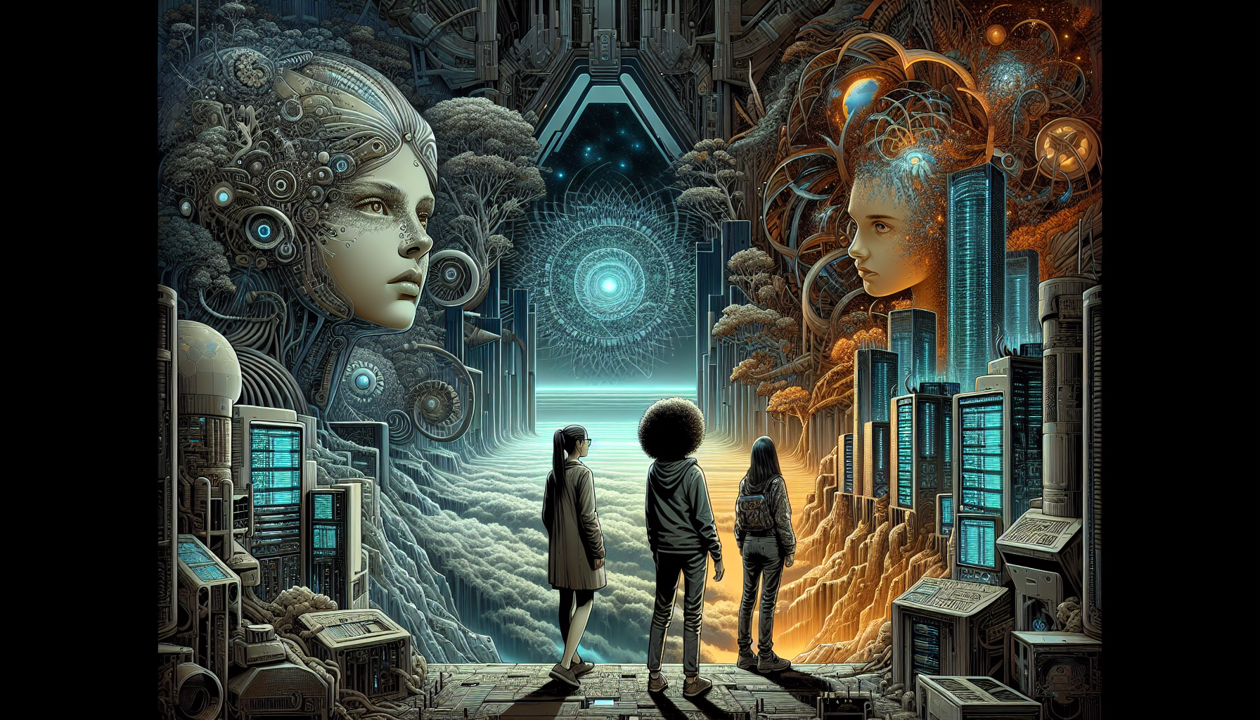 The group witnesses Earth transforming through ClipGenius's vision of efficiency.